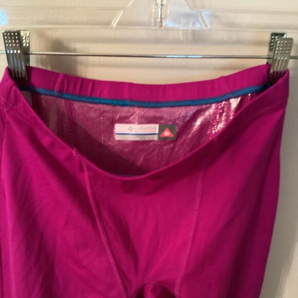 COLUMBIA YOUTH LARGE 14 16 FUCHSIA OMNI HEAT MIDWEIGHT BASELAYER TIGHTS - Picture 7 of 8